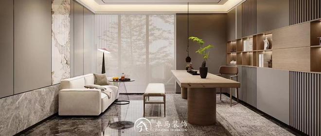 博魚(中國)官方網(wǎng)站貿(mào)易裝修：卓馬打造貿(mào)易空間的本性化與功用化并重(圖2)